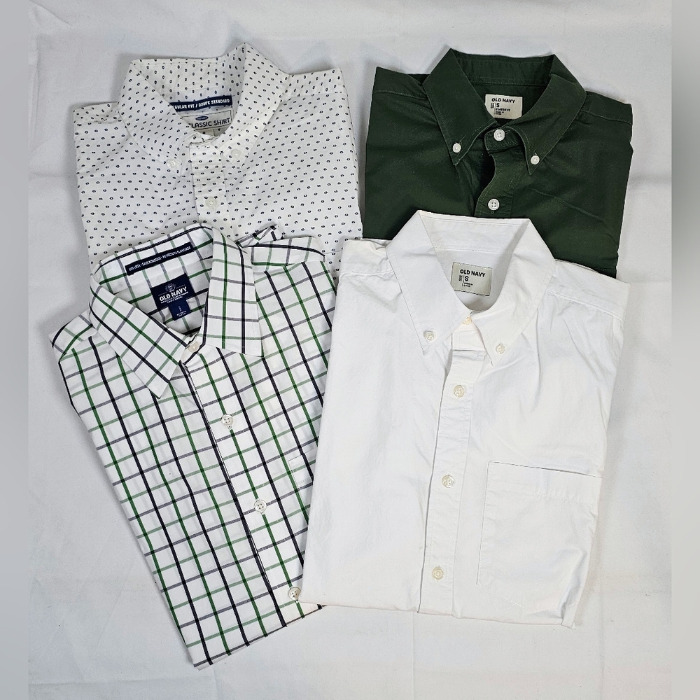 Old Navy Pack Of 4 Casual Button Down Men's Small EUC